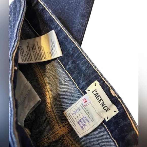 L'Agence Jeans Womens High Rise Dark Wash Denim Skinny sz 25 - Picture 2 of 5
